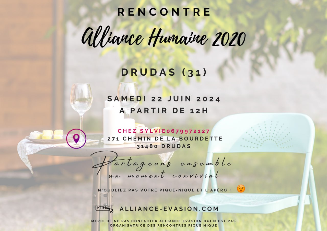 HAUTE-GARONNE (31) - Rassemblement Alliance Humaine le 22 juin 2024