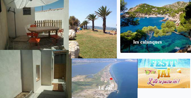 STUDIO/Terrasse/ Clim « au BORD de l'EAU » Marignane Plage