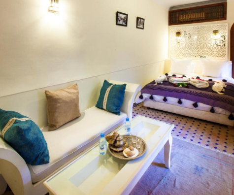 Chambre Saphir du Riad Chams (3 personnes max)