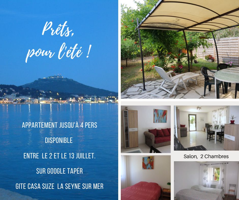 2 appartements mitoyens proches des plages (jusqu’à 7 personnes)